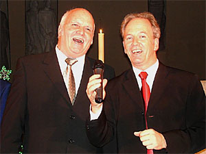 Louis Menar mit Roland Eberhard